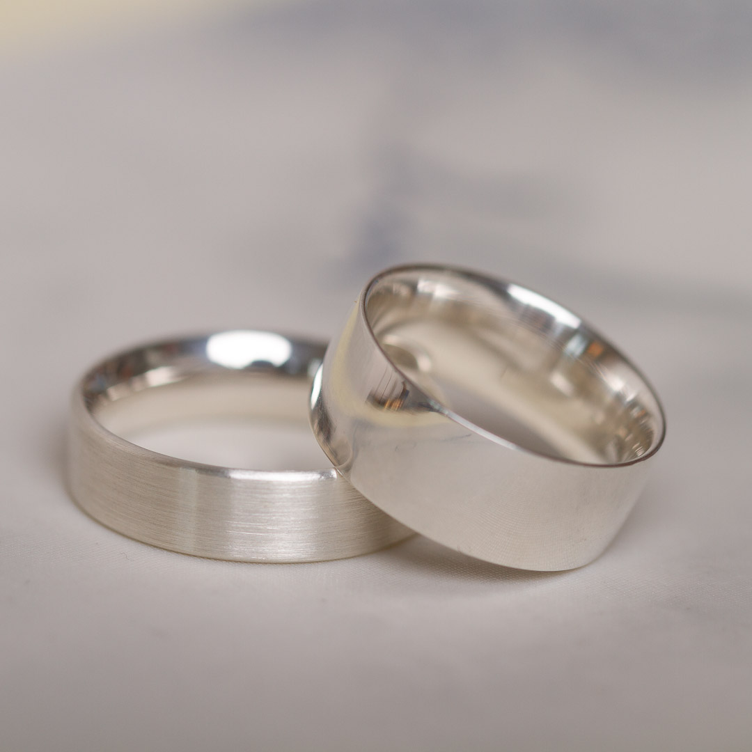 Trauring Silber & Chunky