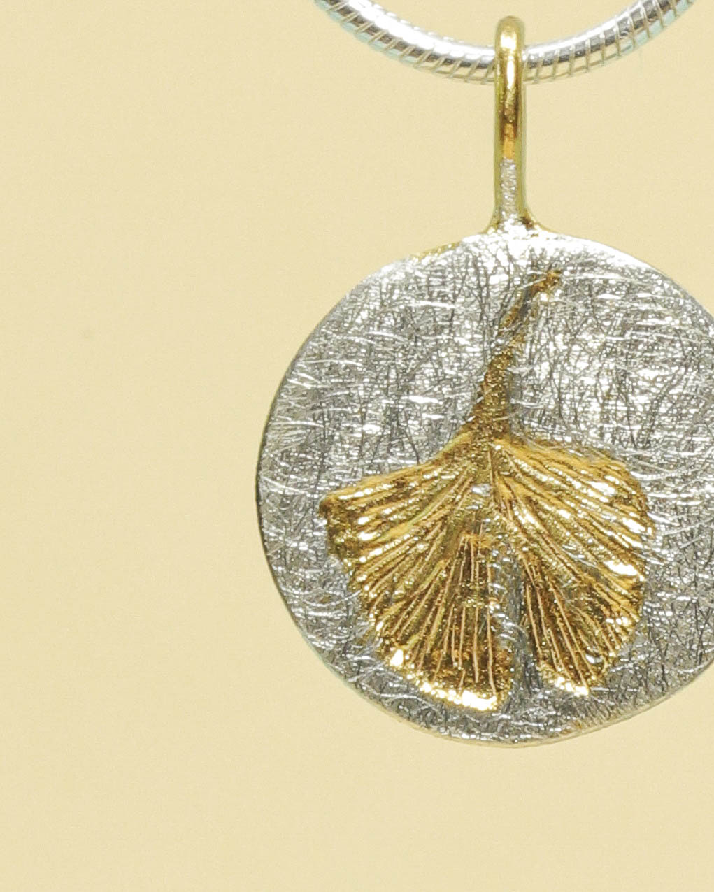 Anhänger Ginkgo & Rund – Bild 4